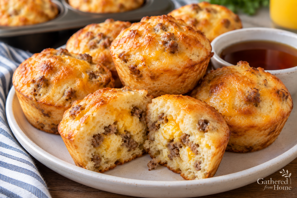 Sausage pancake bites